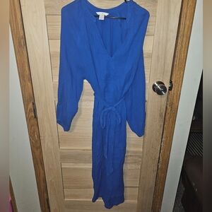 H&M Royal Blue Long Sleeve Dress